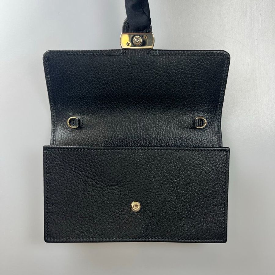 全新品 GUCCI 615523 黑SOHO 鐵牌WOC包-5