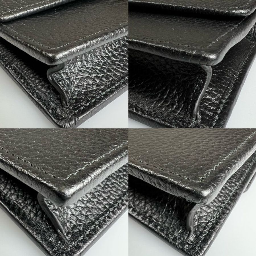全新品 GUCCI 615523 黑SOHO 鐵牌WOC包-14