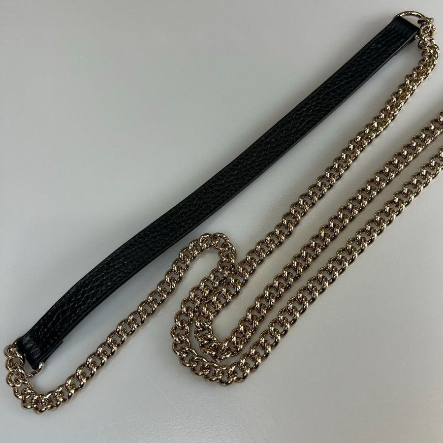 全新品 GUCCI 615523 黑SOHO 鐵牌WOC包-13