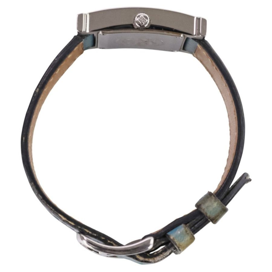 愛馬仕 H-Watch HH1.210 白色錶盤 藍色銀色女士腕錶-4