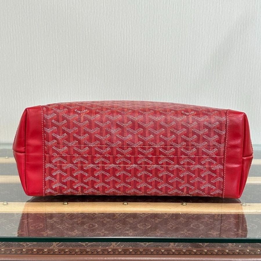 GOYARD 紅色Bellechasse 小號肩背腋下包 35*25*14 9新 配件塵袋墊板-4