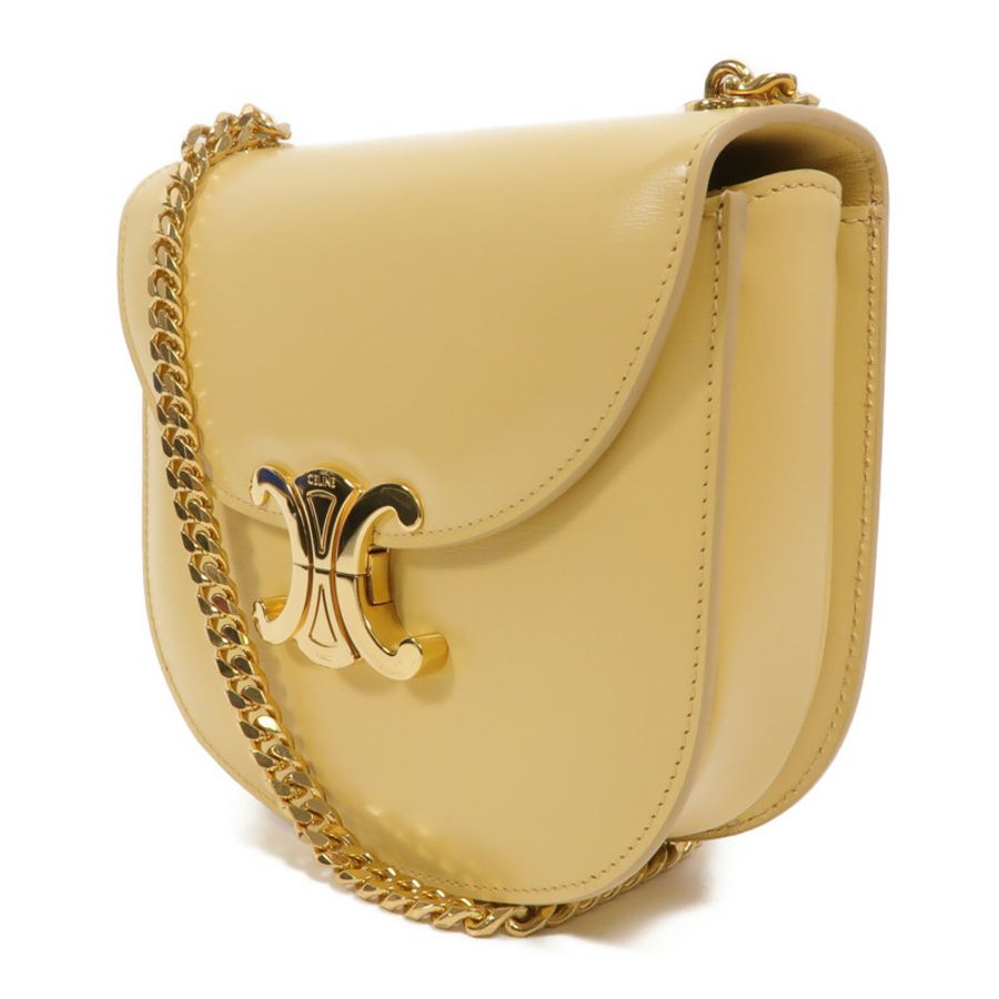 CELINE 牛皮皮革Besace Clea鏈帶肩背袋-2