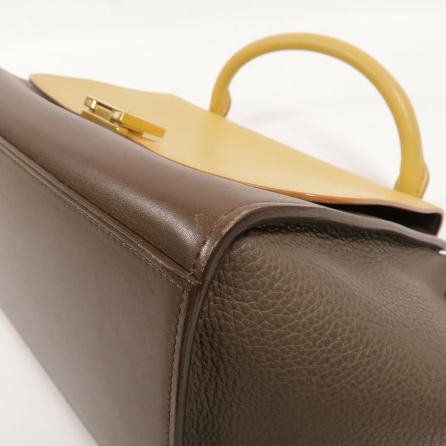 CELINE 牛皮皮革Trapeze Small手挽肩背兩用袋-10