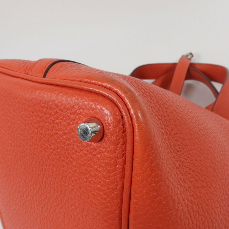 HERMES Clemence皮革Picotin PM手挽袋Bougainvillier-13