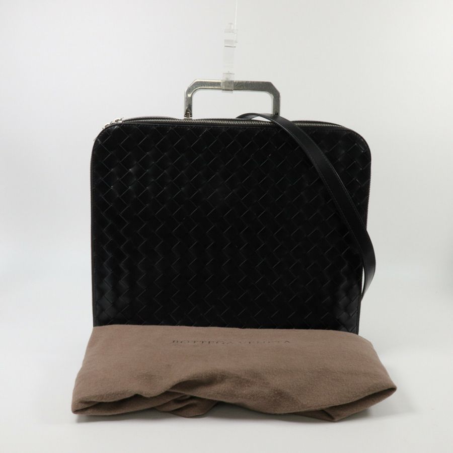 BOTTEGA VENETA 織紋皮革Cassette Briefcase肩背袋-9