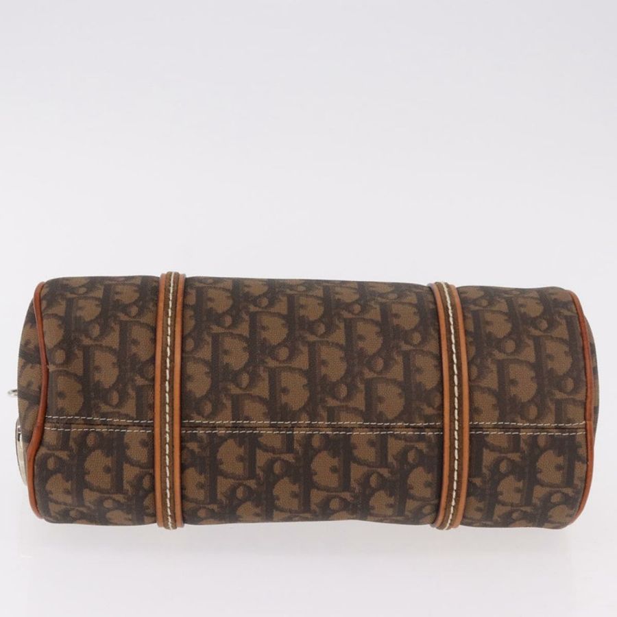 【日本直送】Christian Dior Trotter帆布浪漫鏈條包 PVC棕色銀色 正品 185666SAM-4