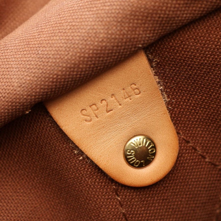 路易威登 Speedy Bandouriere 30 手提包 M43231 Monogram World Tour 棕色-4