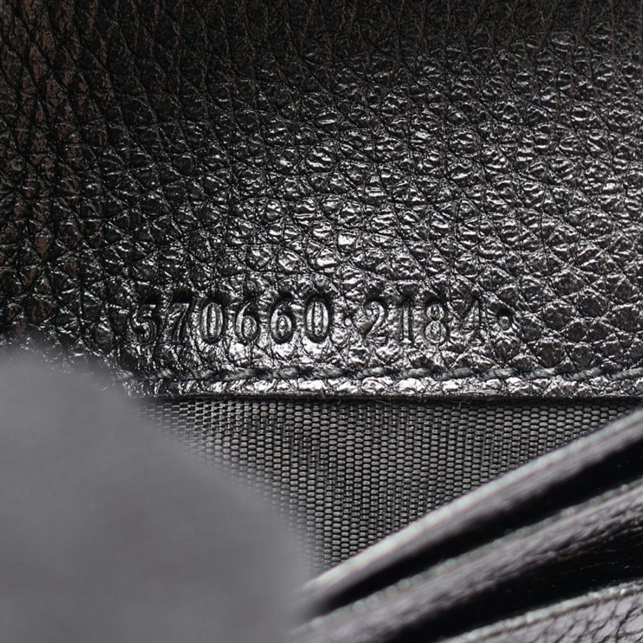 黑色 牛皮 卡片零錢 手提包【GUCCI 古馳】 570660-5
