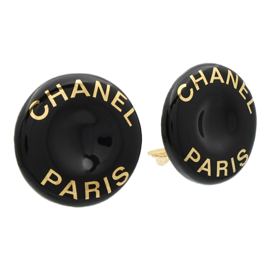 CHANEL 金屬/樹脂Clip-On Earrings耳環-1