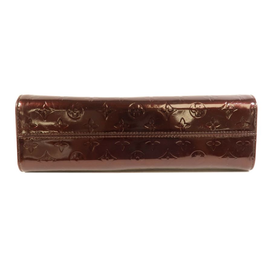 LOUIS VUITTON Vernis Roxbury Drive金扣手挽肩背兩用袋酒紅色-3