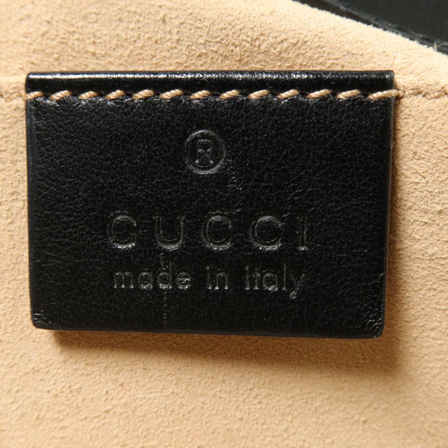 GUCCI 牛皮皮革GG Marmont Small鏈帶肩背袋-5