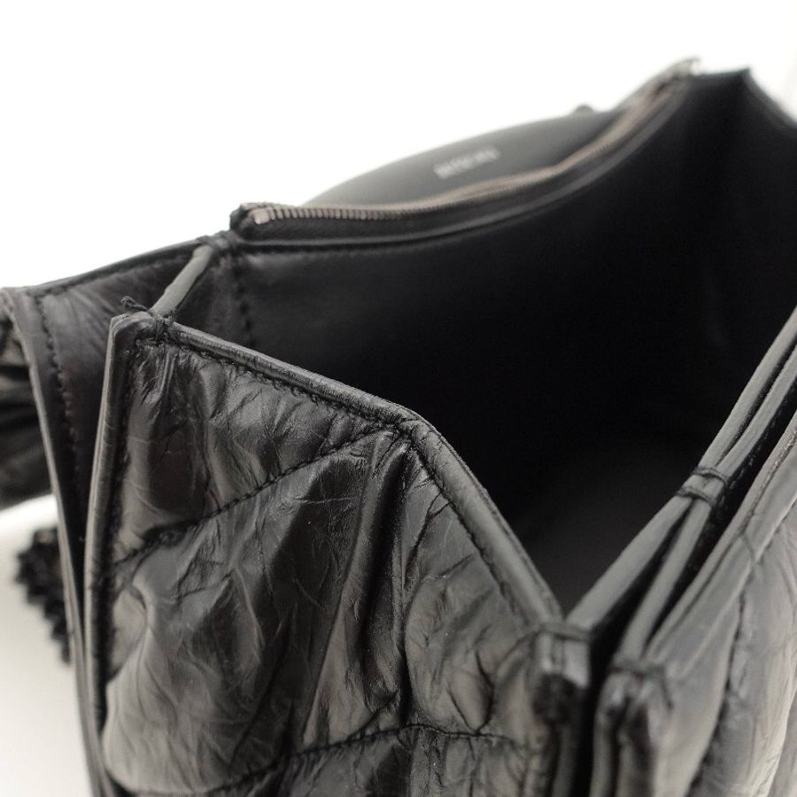 Balenciaga CRUSH 黑色沙漏包-14