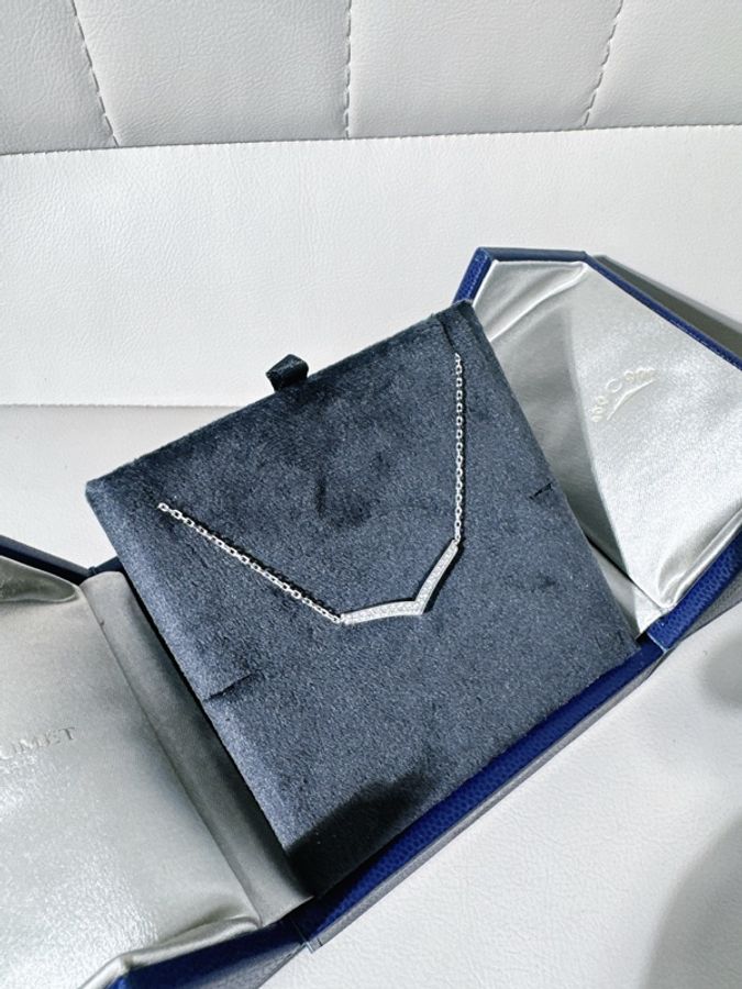 Chaumet 尚美巴黎 josephine 約瑟芬系列白鷺 18k白金滿鑽項鍊-2
