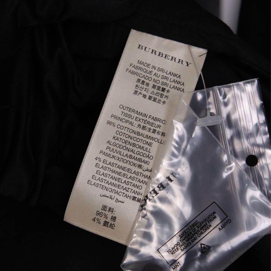 Burberry黑色内里格纹衬衫上衣外套-15