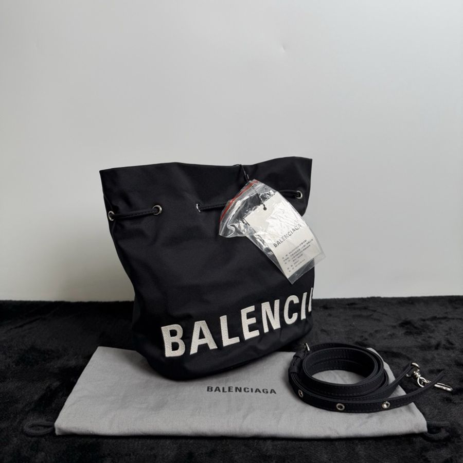 巴黎世家/Balenciaga WHEEL小號抽繩水桶包-2