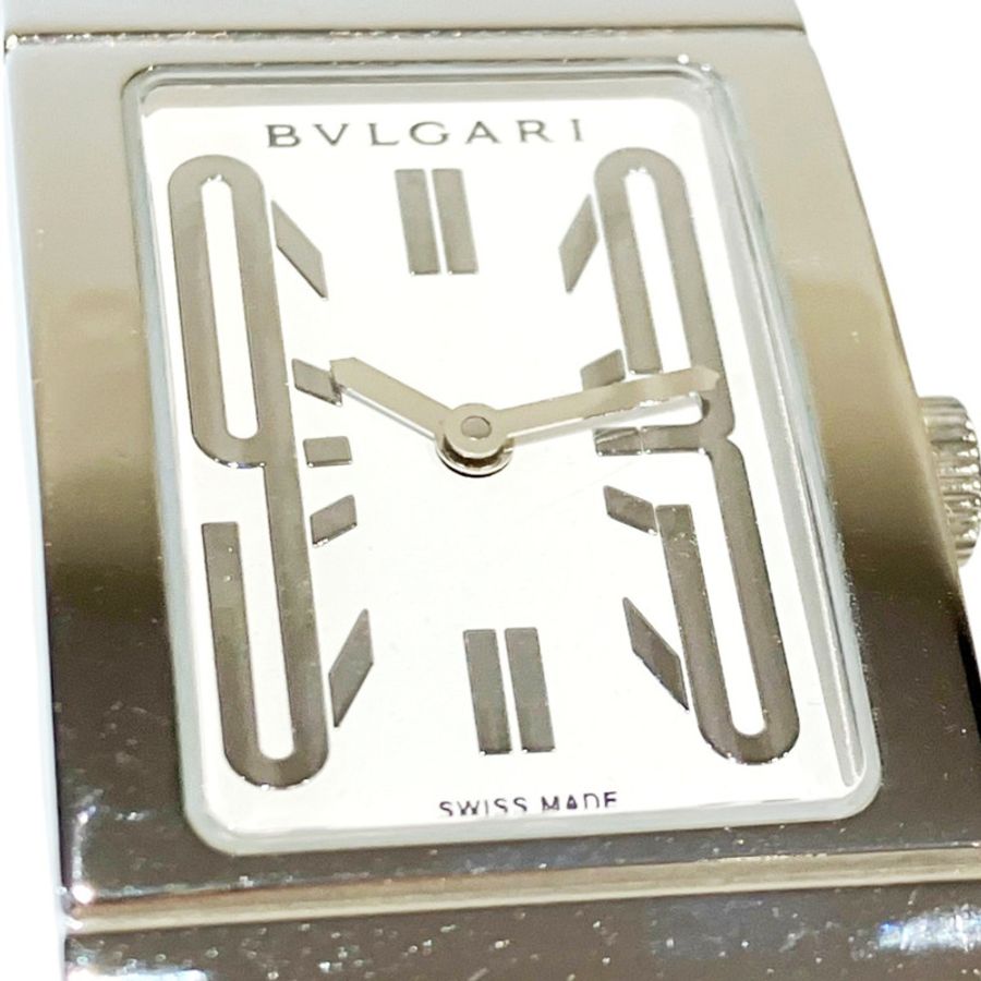寶格麗 (Bulgari) BVLGARI 腕錶,總重 74 克,不鏽鋼材質,石英機芯,白色錶盤,型號 RT39S-3
