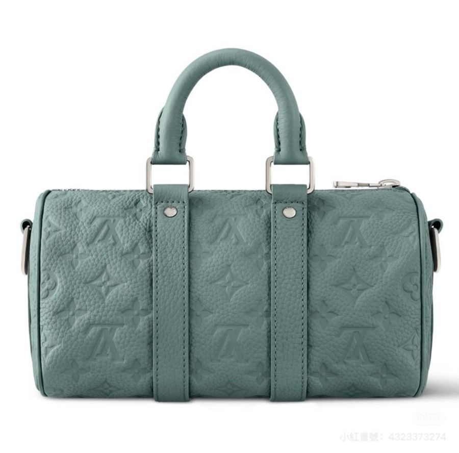 Louis Vuitton路易威登keepall25全牛皮霧湖保齡球包全配🈶台灣購證-4