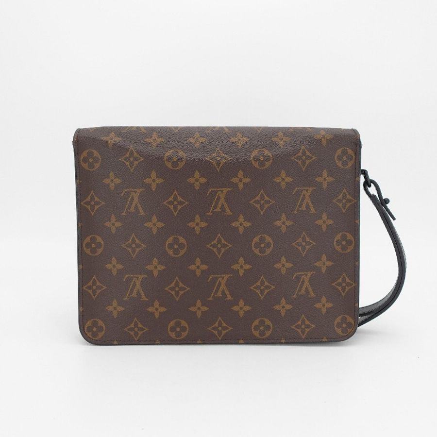 Louis Vuitton 老花黑扣slock pochette手包-1