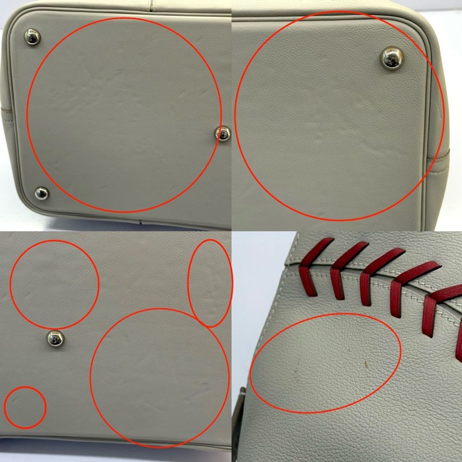 HERMES 愛馬仕 珍珠灰 BOLIDE BASEBALL 45CM 手提包 C刻-7