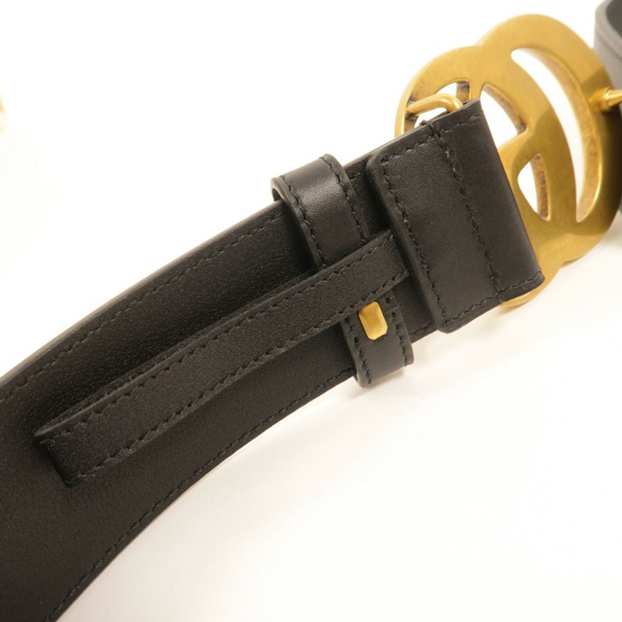GUCCI 牛皮皮革GG Marmont Belt皮帶-5