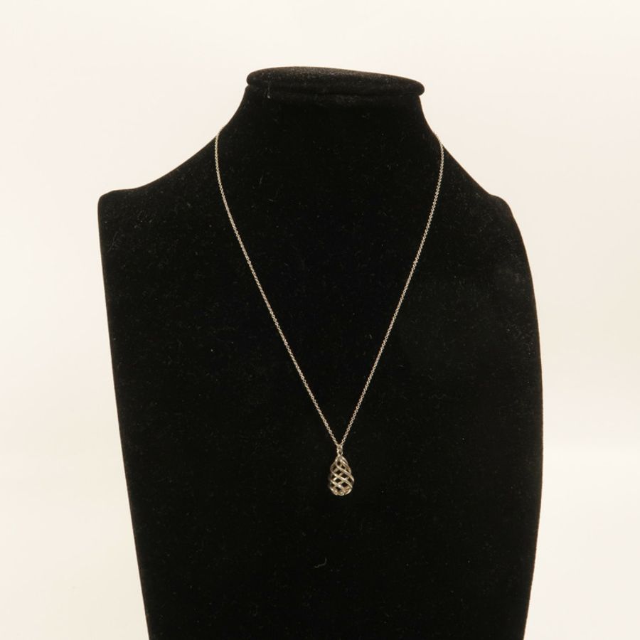 TIFFANY&CO 925純銀Venezia Luce Necklace Small項鍊-6