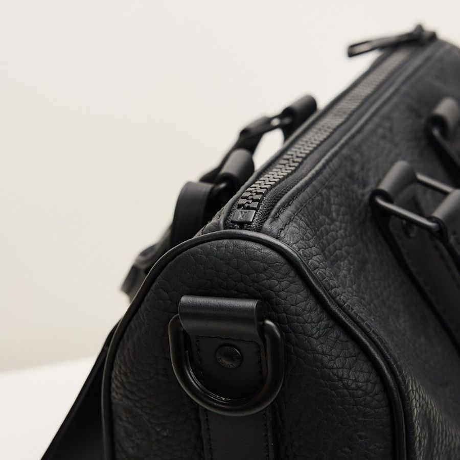 二手Lv Keepall Bandoulière 25 波士頓包/黑/晶片款-10