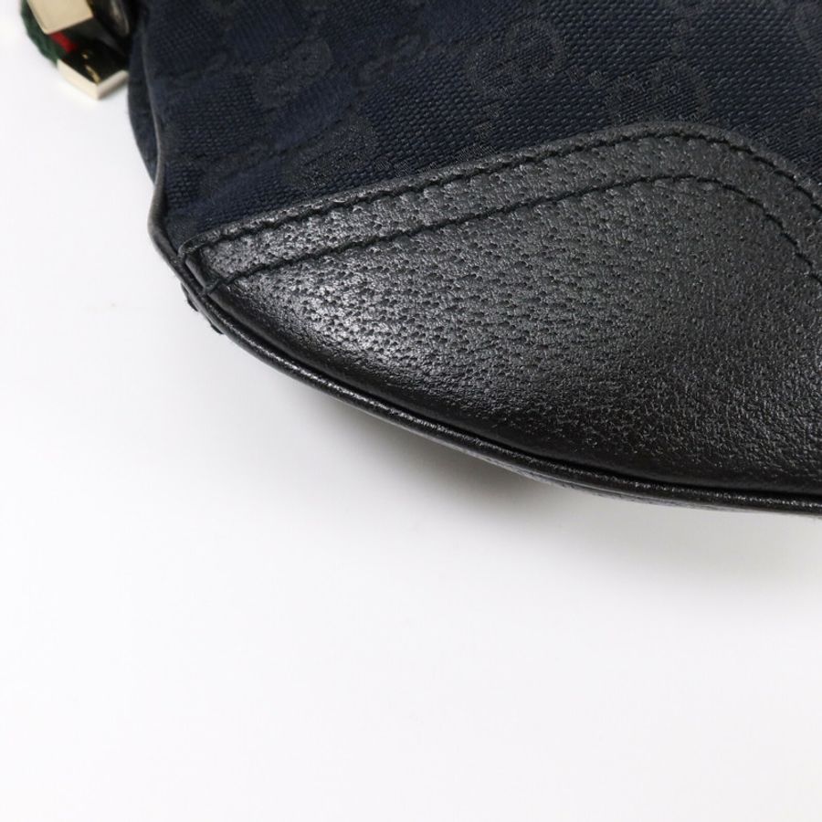 GUCCI 牛皮皮革/帆布Shoulder Bag肩背袋-9