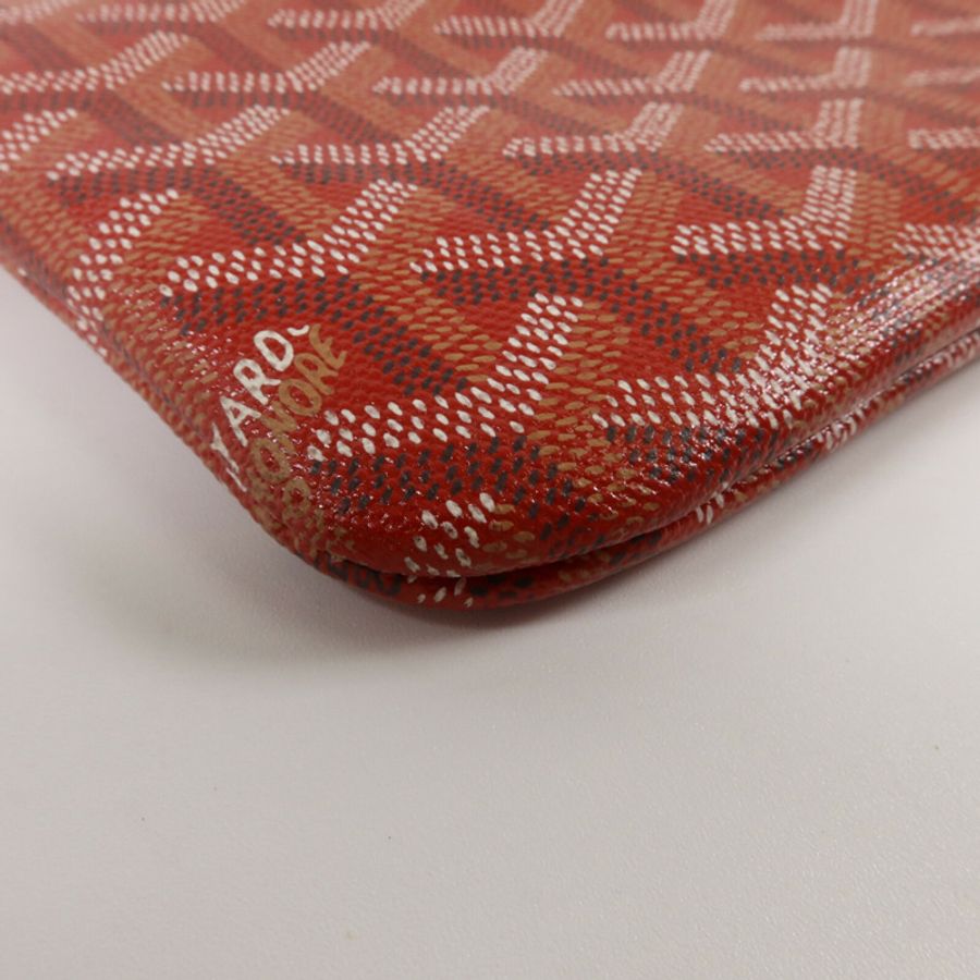 GOYARD 牛皮皮革/塗層帆布Poutiers手挽袋-11