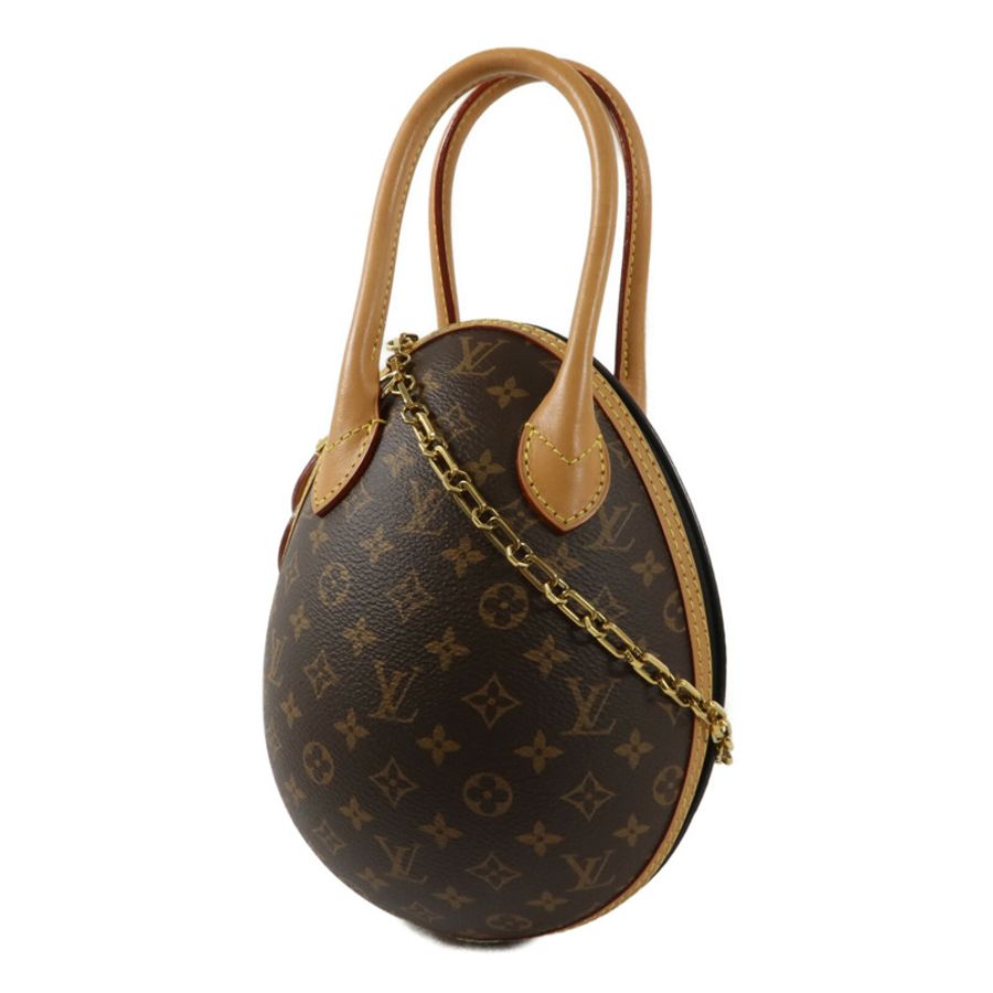 LOUIS VUITTON Monogram Egg Bag鏈帶手挽肩背兩用袋-1