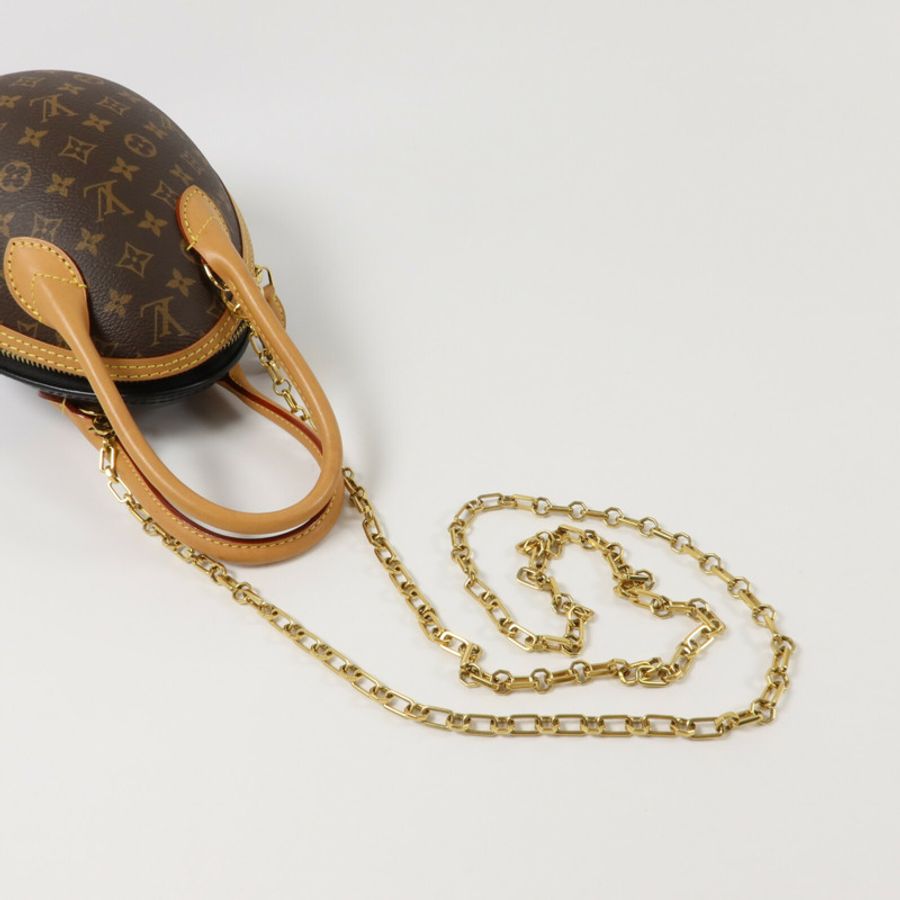 LOUIS VUITTON Monogram Egg Bag鏈帶手挽肩背兩用袋-8