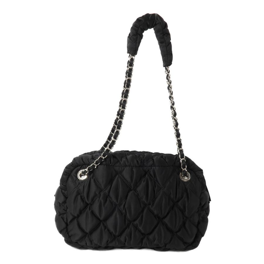 CHANEL 尼龍Bubble Bag鏈帶肩背袋-1