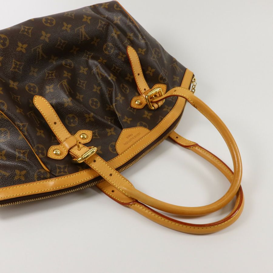 LOUIS VUITTON Monogram Tivoli GM金扣肩背袋-9
