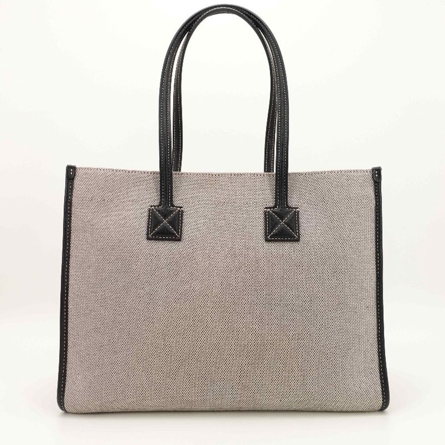 Burberry黑色帆布金扣freya tote小號-1