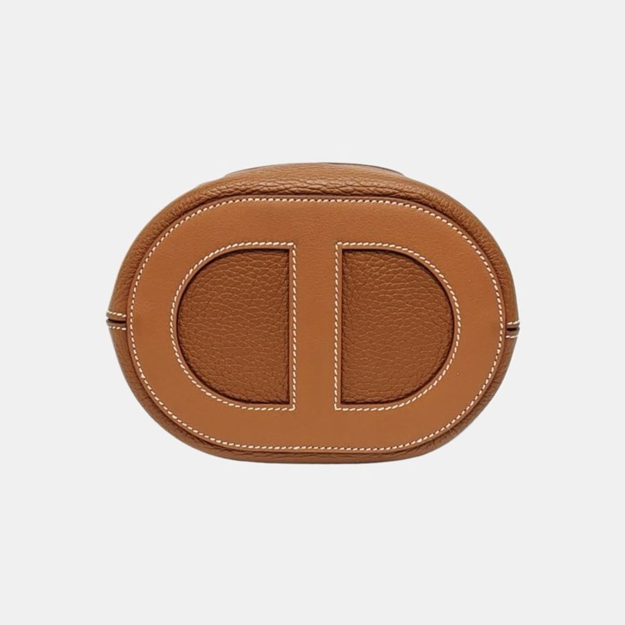 🤎愛馬仕HERMES In-The-Loop 金棕色Clemence牛皮 菜籃子手提包 金色五金-4