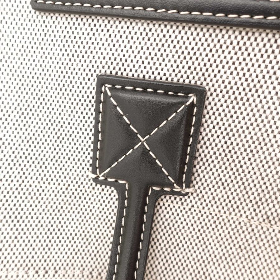 Burberry黑色帆布金扣freya tote小號-11