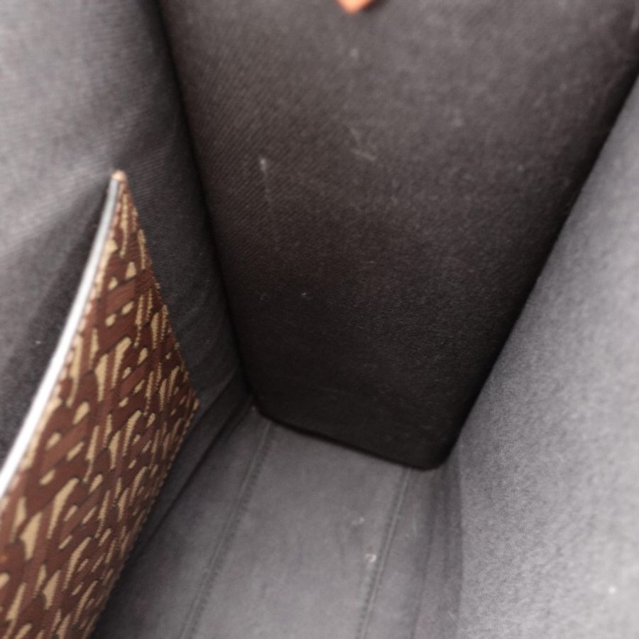 Burberry 棕色金扣老花TOTE-12