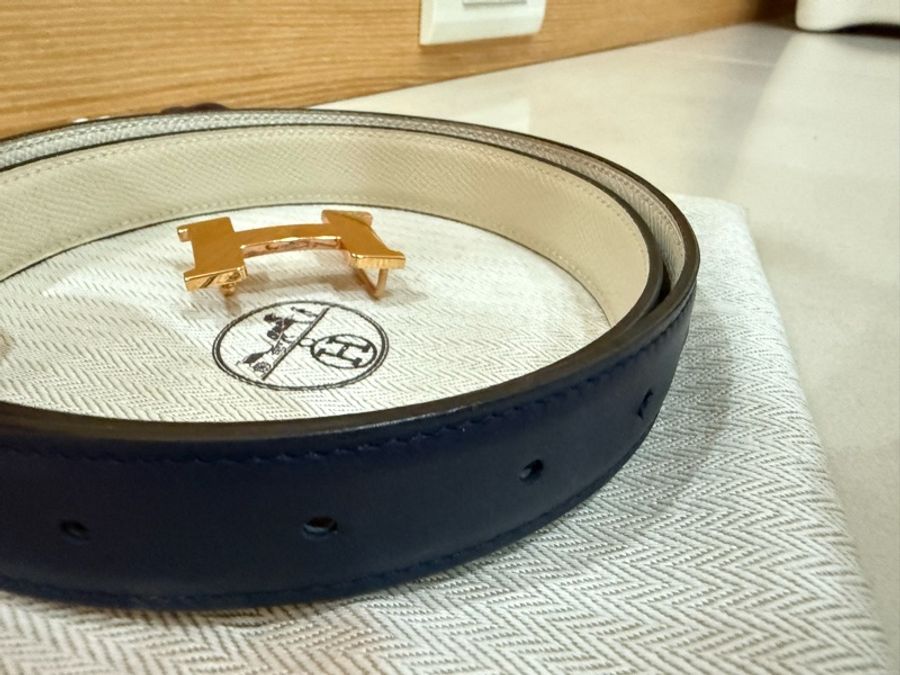 Hermès 雙色面兩用腰帶-28