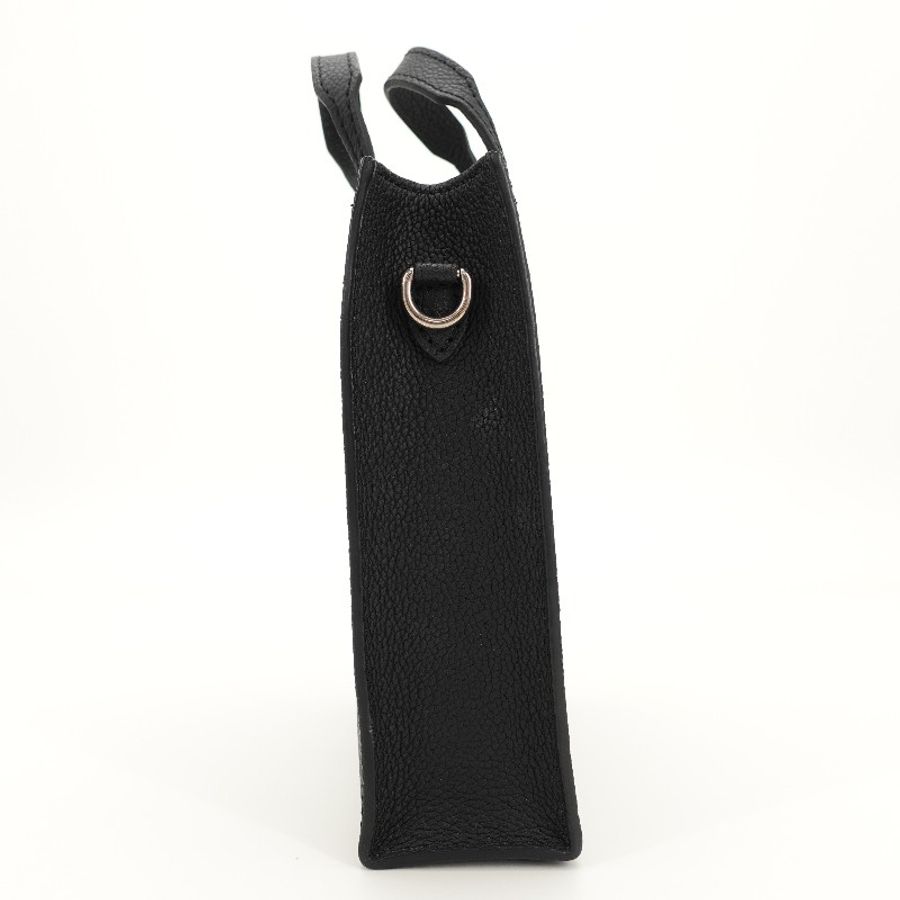 Louis Vuitton 黑色銀扣棋盤格琴譜tote bb 晶片款-2
