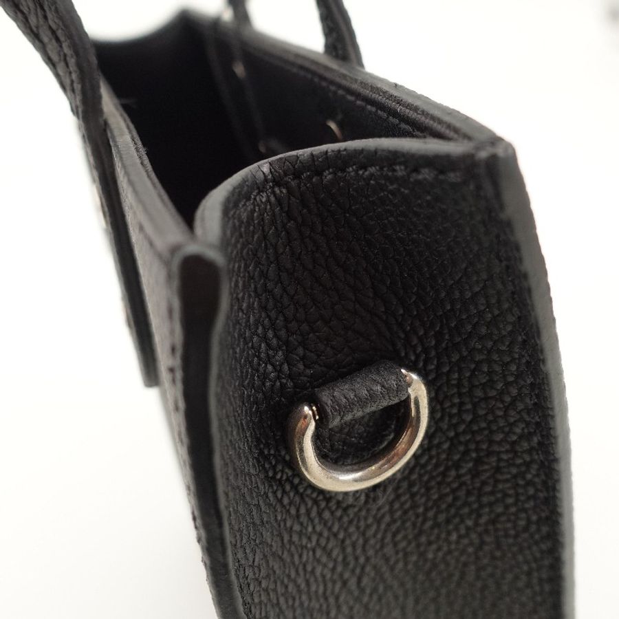 Louis Vuitton 黑色銀扣棋盤格琴譜tote bb 晶片款-8