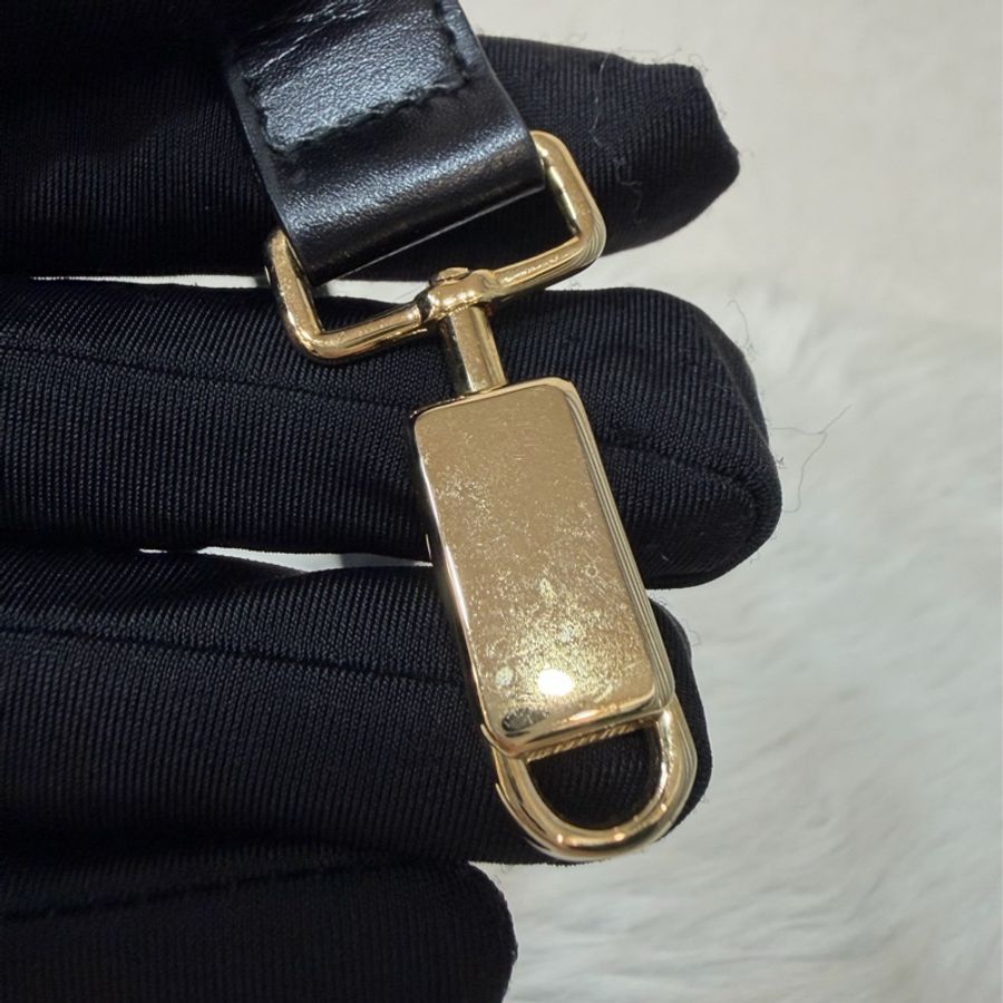 Salvatore Ferragamo BOX KELLY 黑色牛皮金釦 手提包凱莉包肩背包斜背包-75