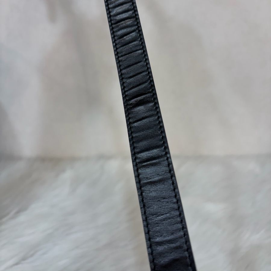 Salvatore Ferragamo BOX KELLY 黑色牛皮金釦 手提包凱莉包肩背包斜背包-92