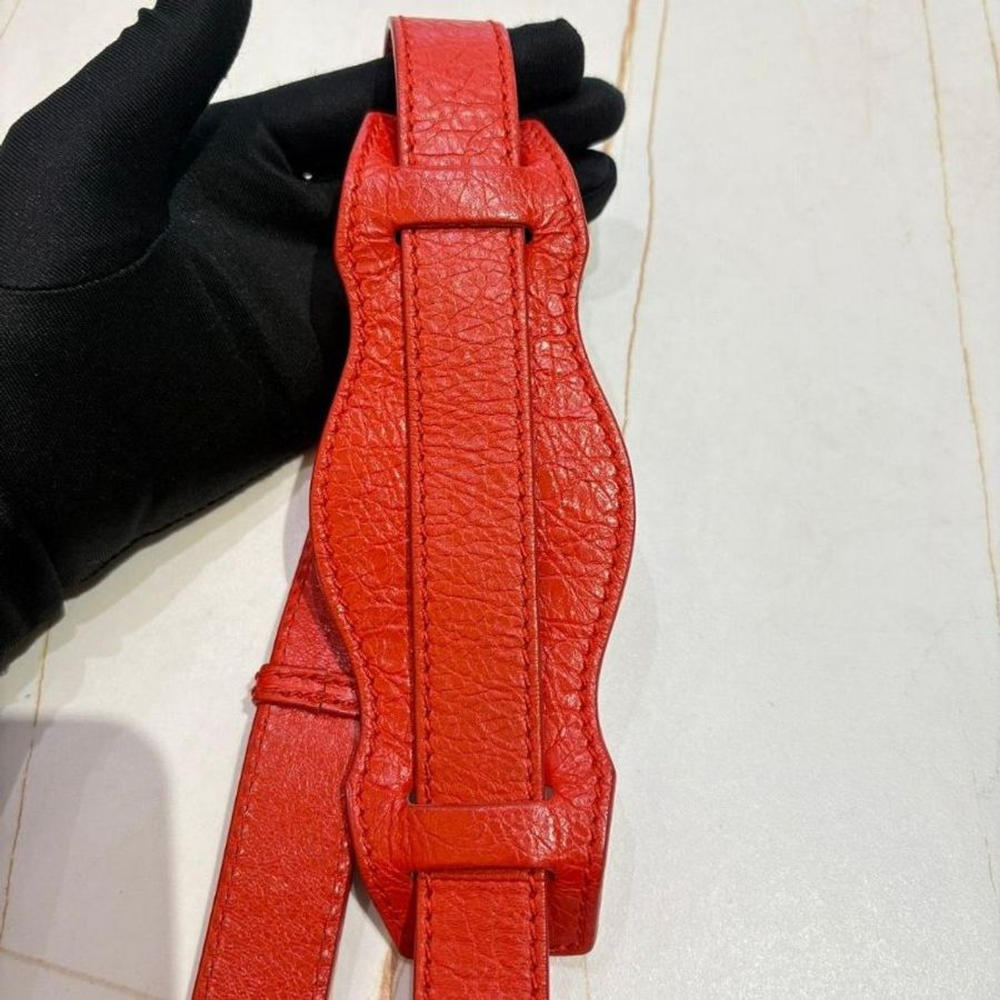 BALENCIAGA 巴黎世家 經典Giant Mini City金釦機車包(迷你-橘紅色)-8