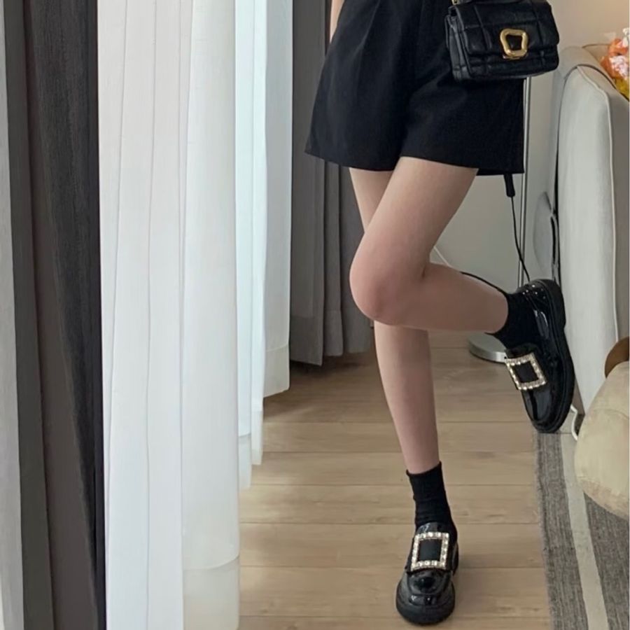 RV Roger Vivier 方鑽釦漆皮樂褔鞋 黑 35號-27