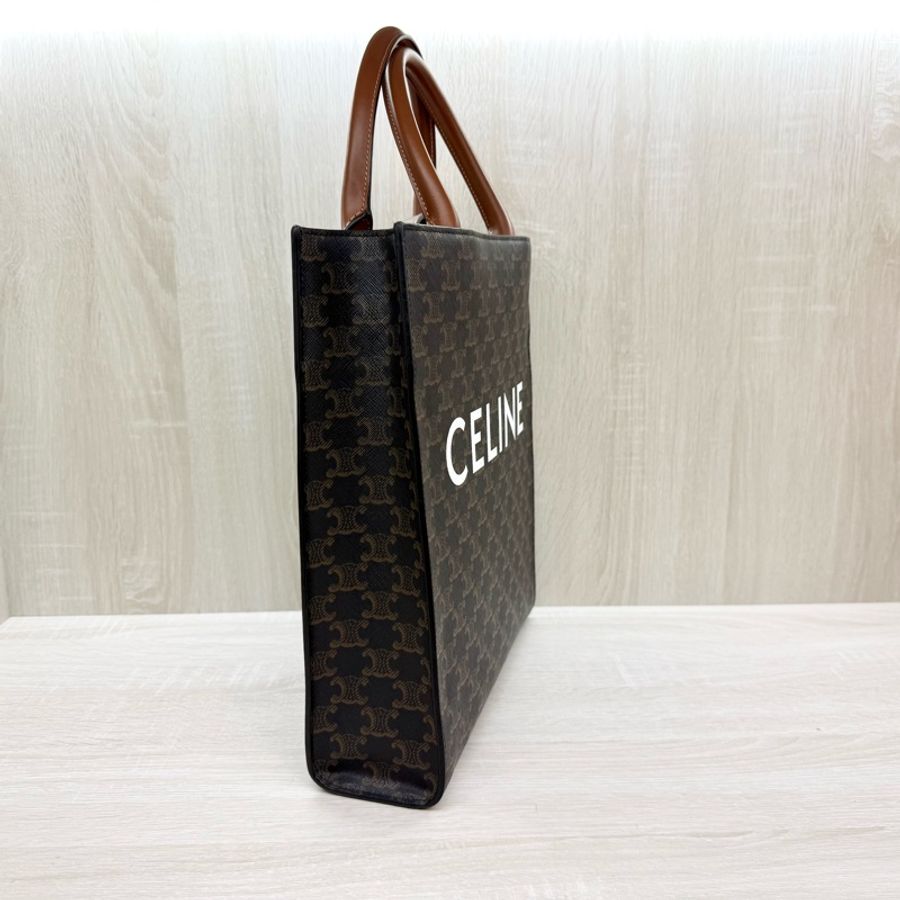 Celine🤎棕褐色Cabas直立琴譜包191542BZK-5