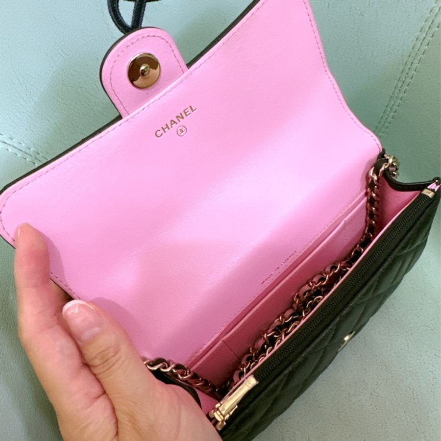 🌸 CHANEL Mini Flap With Top Handle|黑粉稀有配色 🌸-10