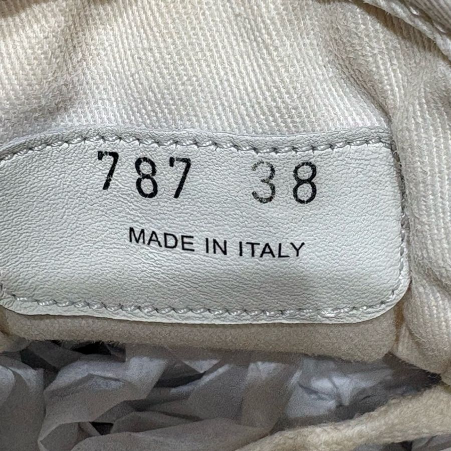 Prada/普拉達 白色厚底亮片餅乾鞋 尺碼/38碼-5