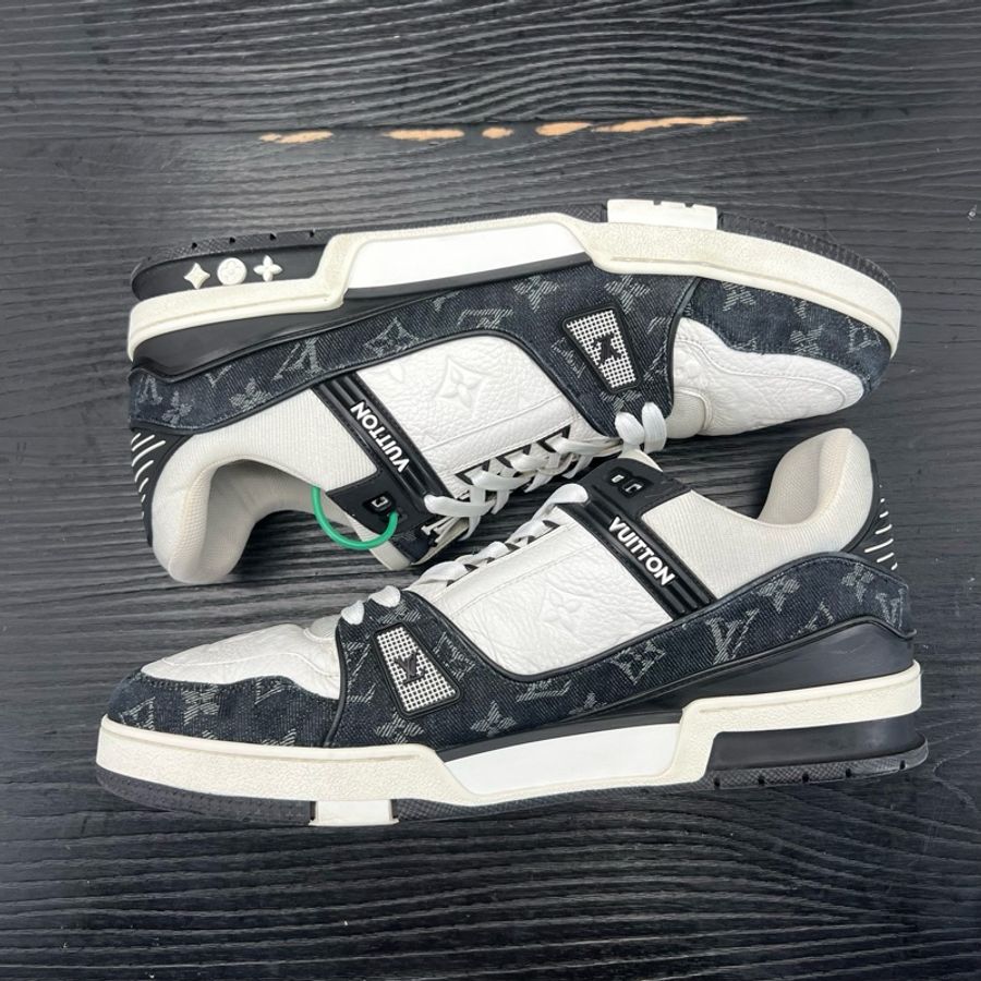 Louis Vuitton路易威登 trainer 黑白牛仔 45碼-5
