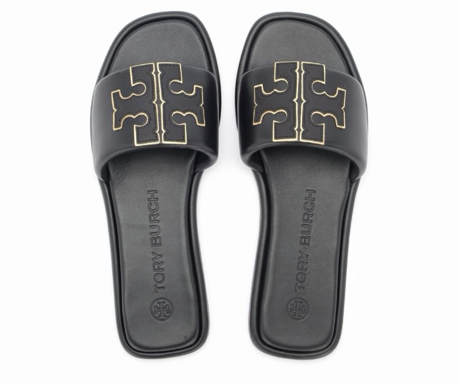 Tory Burch 女士 徽標涼拖US-4.5 US-5 US-5.5 US-6 US-6.5 US-7 US-7.5 US-8 US-8.5 US-9 US-9.5 US-10 USW6 USW6.5 USW7 USW7.5碼-3