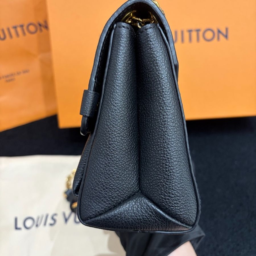 LV路易威登vavin黑色老花金色芯片款-5
