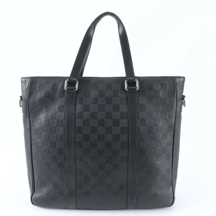 路易威登 Damier Infini Tadao PM N41269 男士皮革手提包/單肩包-0